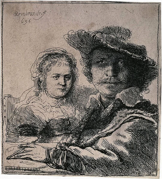 Self-Portrait with Saskia, 1636. Artist: Rembrandt Harmensz van Rijn