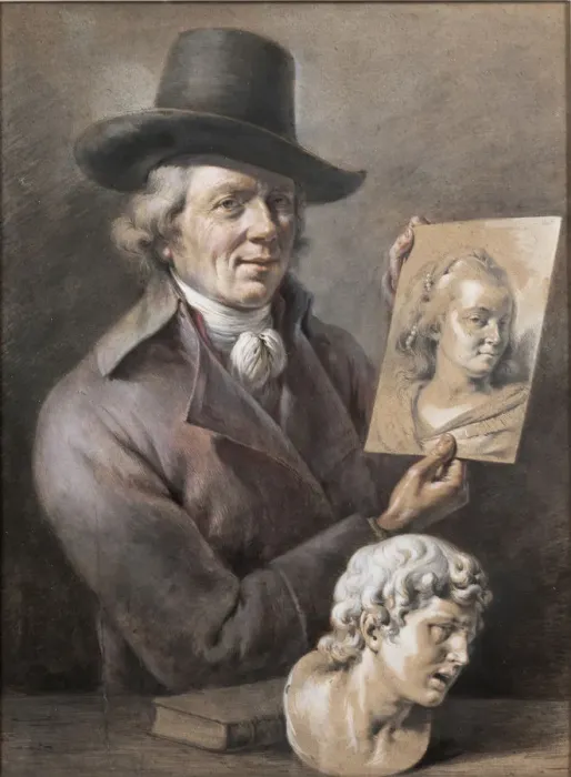 Framed Print : Self-Portrait, Second Half of the 18th cen Creator: Boissieu, Jean-Jacques, de (1736-1810) Framed Print : Self-Portrait, Second Half of the 18th cen Creator: Boissieu, Jean-Jacques, de (1736-1810)