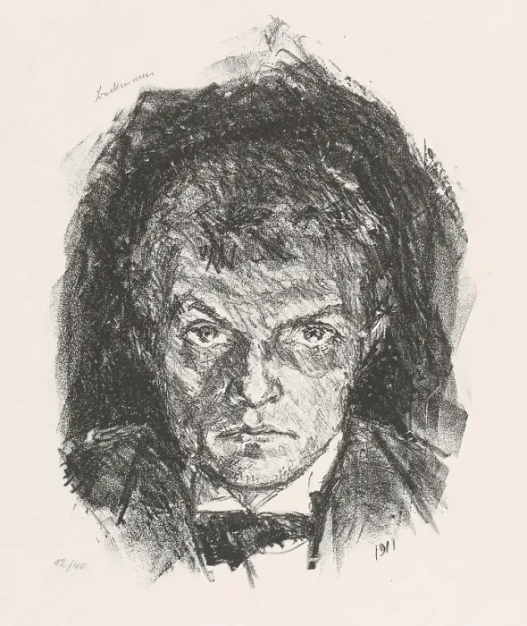 Framed Print : Self-Portrait (Selbstbildnis), 1911. Creator: Max Beckmann Framed Print : Self-Portrait (Selbstbildnis), 1911. Creator: Max Beckmann