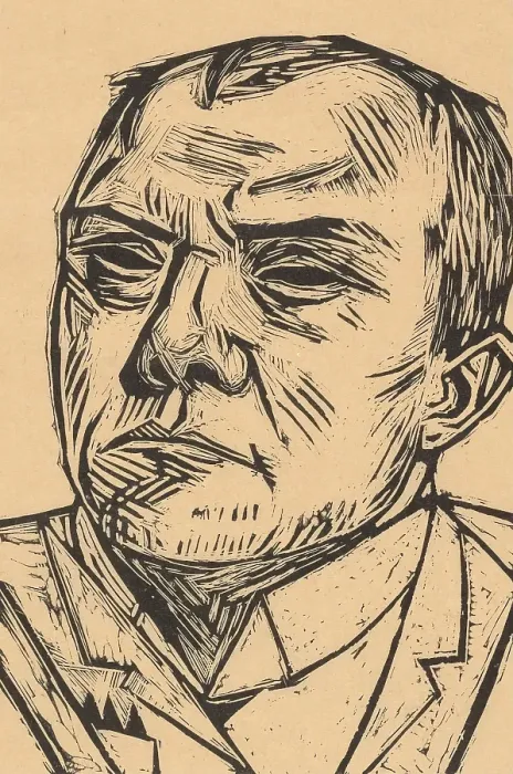 Framed Print : Self-Portrait (Selbstbildnis), 1922. Creator: Max Beckmann Framed Print : Self-Portrait (Selbstbildnis), 1922. Creator: Max Beckmann