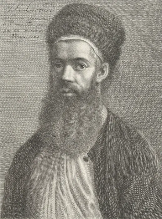 Framed Print : Self-portrait in a Turkish Outfit, 18th century. Creator: Carlo Gregori Framed Print : Self-portrait in a Turkish Outfit, 18th century. Creator: Carlo Gregori