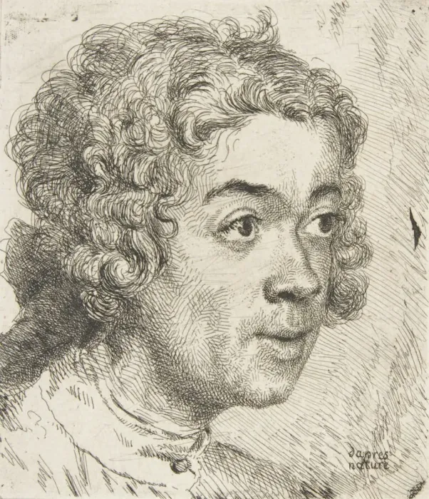 Framed Print : Self Portrait as a Young Man, 1733. Creator: Jean-Etienne Liotard Framed Print : Self Portrait as a Young Man, 1733. Creator: Jean-Etienne Liotard