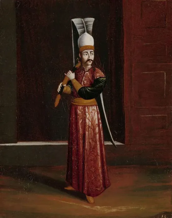 Framed Print : Seliktar Agassi, Equerry to the Sultan (Supreme Weapon-Bearer), 1700-1737. Creator: Workshop of Jean Baptiste Vanmour Framed Print : Seliktar Agassi, Equerry to the Sultan (Supreme Weapon-Bearer), 1700-1737. Creator: Workshop of Jean Baptiste Vanmour