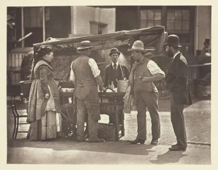 Framed Print : The Seller of Shell-Fish, 1881. Creator: John Thomson Framed Print : The Seller of Shell-Fish, 1881. Creator: John Thomson
