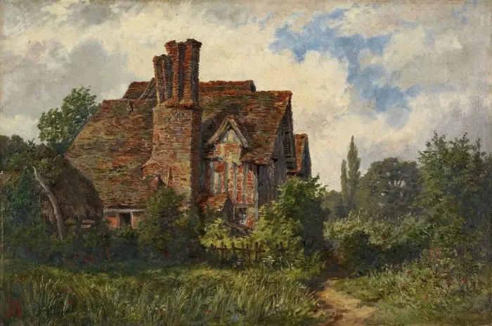 Framed Print : Selly Manor, Birmingham, 1864-75. Creator: Henry Baker Framed Print : Selly Manor, Birmingham, 1864-75. Creator: Henry Baker