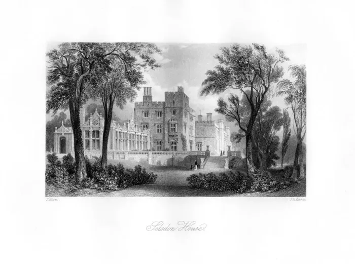 Framed Print : Selsdon House, 19th century. Artist: J H Kernot Framed Print : Selsdon House, 19th century. Artist: J H Kernot