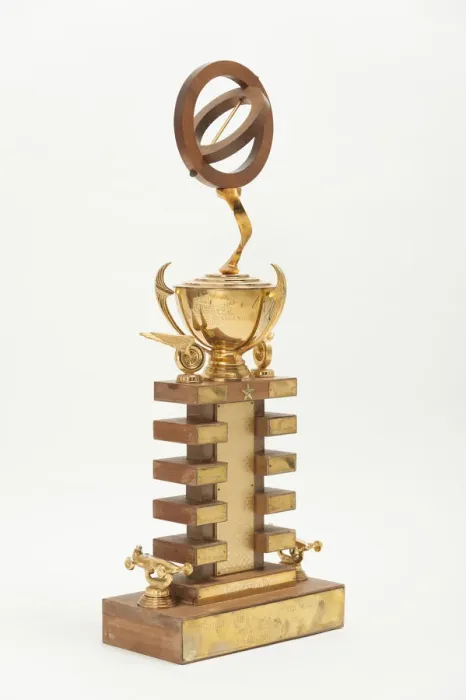 Framed Print : SEMA (Speed Equipment Manufacturers Association) Allard trophy for dragsters. Creator: Unknown Framed Print : SEMA (Speed Equipment Manufacturers Association) Allard trophy for dragsters. Creator: Unknown