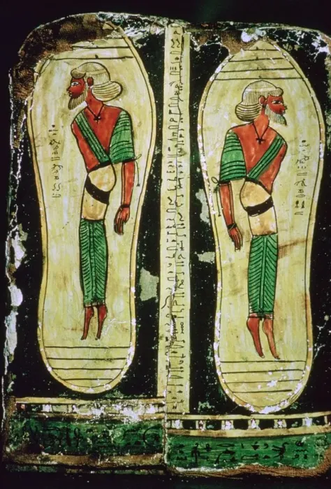 Framed Print : Semitic prisoners painted under a mummy-cases feet Framed Print : Semitic prisoners painted under a mummy-cases feet