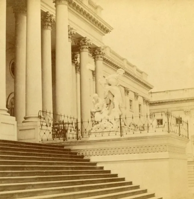 Framed Print : Senate Front, Washington D. C. c1900. Creator: Kilburn Brothers Framed Print : Senate Front, Washington D. C. c1900. Creator: Kilburn Brothers
