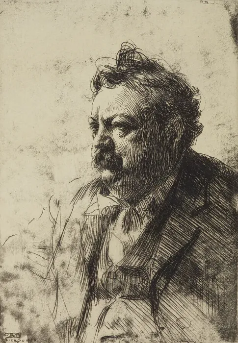 Framed Print : Senator Billy Mason, 1900. Creator: Anders Leonard Zorn Framed Print : Senator Billy Mason, 1900. Creator: Anders Leonard Zorn