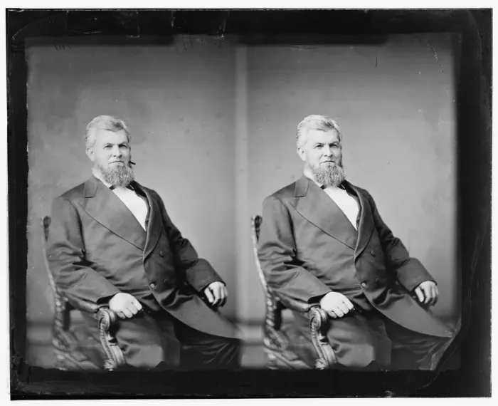Framed Print : Senator David McKendree Key of Tennessee, 1865-1880. Creator: Unknown