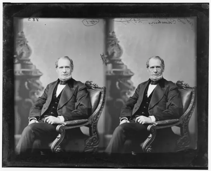 Framed Print : Senator Isaac Peckham Christiancy of Michigan, 1865-1880. Creator: Unknown Framed Print : Senator Isaac Peckham Christiancy of Michigan, 1865-1880. Creator: Unknown