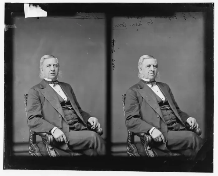 Framed Print : Senator James E. English of Connecticut, 1865-1880. Creator: Unknown Framed Print : Senator James E. English of Connecticut, 1865-1880. Creator: Unknown