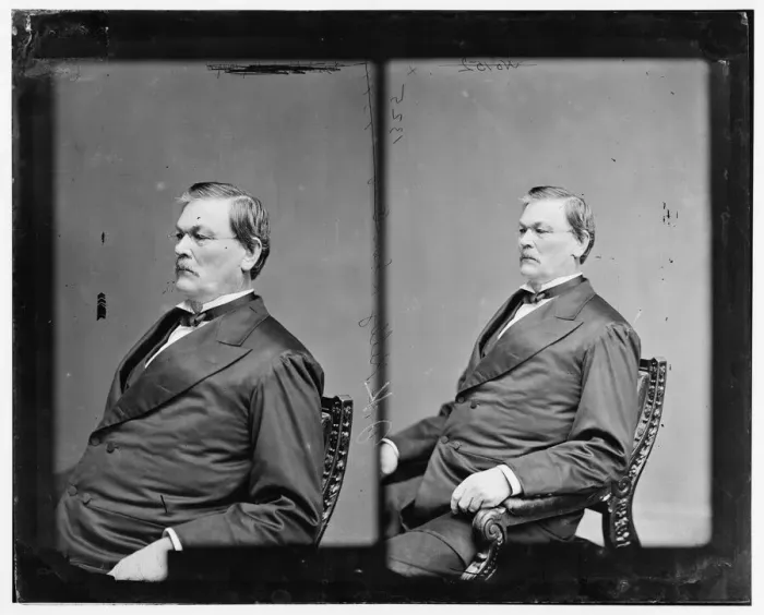 Framed Print : Senator James Kerr Kelly of Oregon, 1865-1880. Creator: Unknown Framed Print : Senator James Kerr Kelly of Oregon, 1865-1880. Creator: Unknown