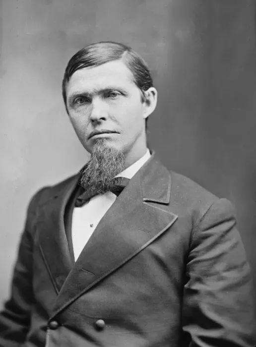 Framed Print : Senator Preston Bierce Plumb of Kansas, 1870-1880. Creator: Unknown Framed Print : Senator Preston Bierce Plumb of Kansas, 1870-1880. Creator: Unknown