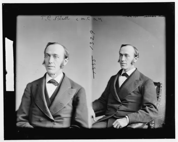 Framed Print : Senator Thomas Collier Platt of New York, 1865-1880. Creator: Unknown Framed Print : Senator Thomas Collier Platt of New York, 1865-1880. Creator: Unknown