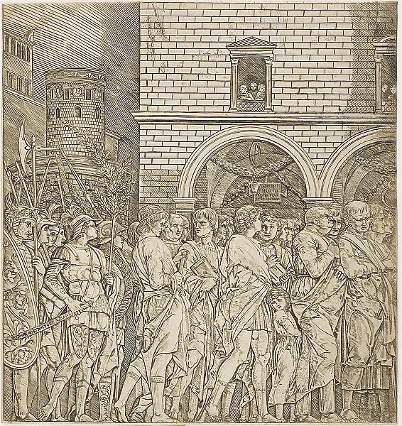 The Senators, from Triumph of Caesar, c.1495. Creator: School of Andrea Mantegna
