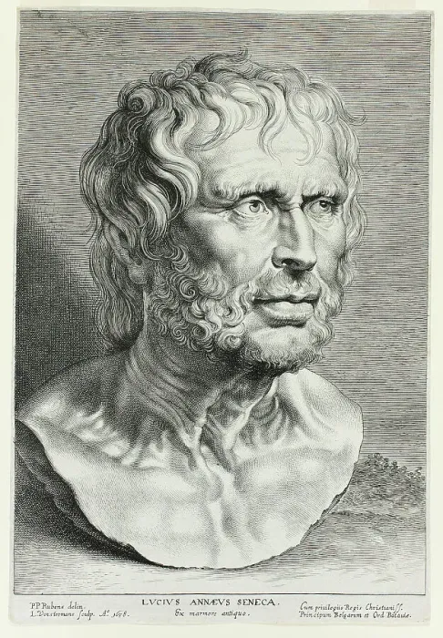 Framed Print : Seneca, 1638. Creator: Lucas Vorsterman Framed Print : Seneca, 1638. Creator: Lucas Vorsterman