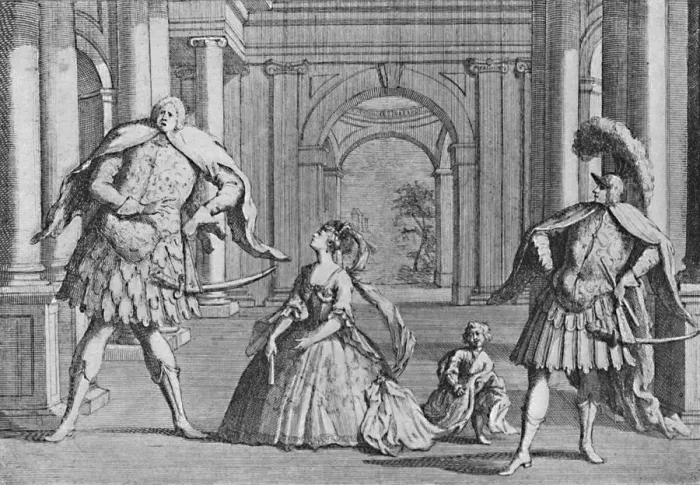 Framed Print : Senesino on the Stage, 1725, (1904) Framed Print : Senesino on the Stage, 1725, (1904)