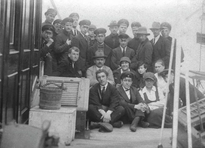 Framed Print : Senior Students of Vladivostok Polytechnic Institute During a Trip to the Ashio-Niko Copper...1922 Creator: Unknown