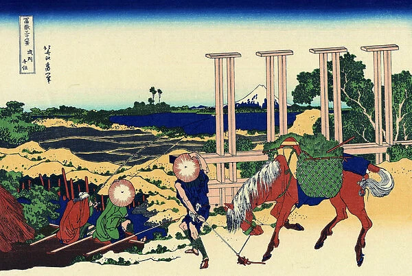 Senju, Musashi Province, (from a Series 36 Views of Mount Fuji), 1830-1833. Artist: Hokusai