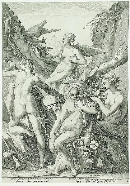The Five Senses, 1588. Creator: Jacob Matham