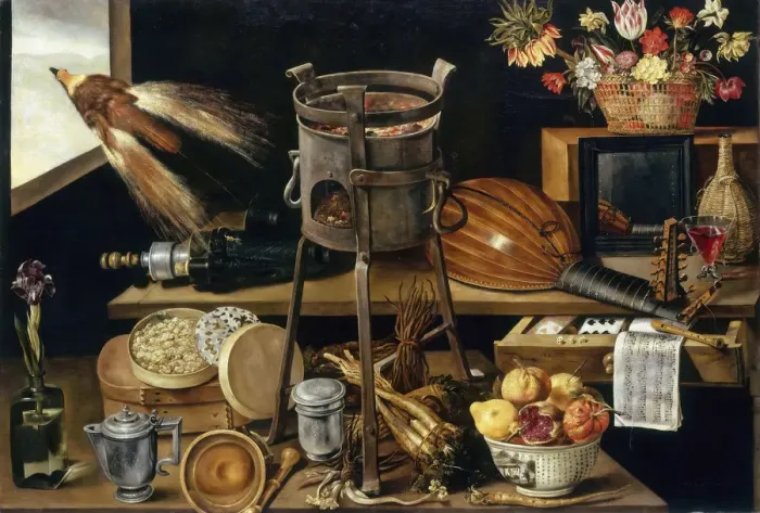 Framed Print : Five Senses and the Four Elements, 1627 Framed Print : Five Senses and the Four Elements, 1627