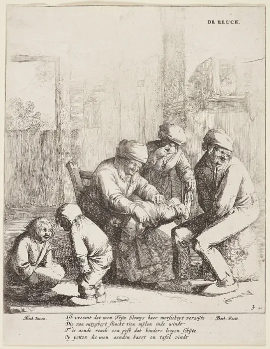 Framed Print : The five senses (smell), 1642-1650. Creator: Jan Dirksz Both Framed Print : The five senses (smell), 1642-1650. Creator: Jan Dirksz Both