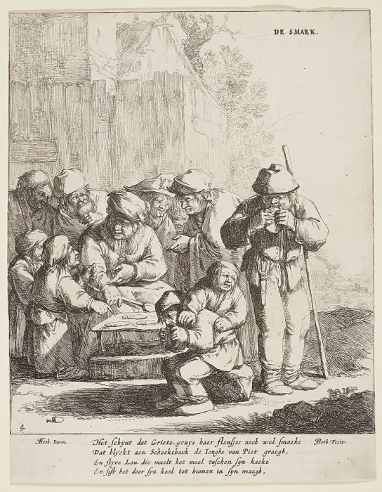 Framed Print : The five senses (taste), 1642-1650. Creator: Jan Dirksz Both Framed Print : The five senses (taste), 1642-1650. Creator: Jan Dirksz Both