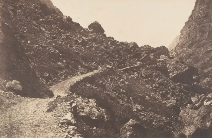 Framed Print : Sentier du chaos, St-Sauveur, 1853. Creator: Joseph Vigier Framed Print : Sentier du chaos, St-Sauveur, 1853. Creator: Joseph Vigier