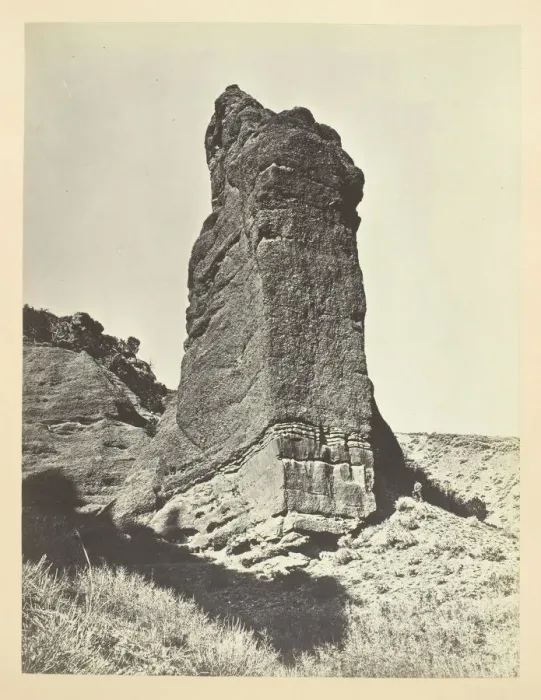 Framed Print : Sentinel Rock, Echo Canon, 1868 / 69. Creator: Andrew Joseph Russell Framed Print : Sentinel Rock, Echo Canon, 1868 / 69. Creator: Andrew Joseph Russell