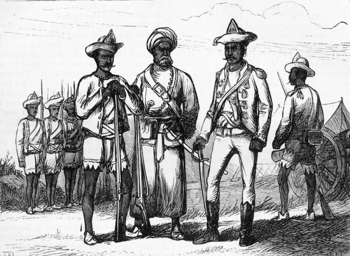 Framed Print : Sepoys, 1757, c1891. Creator: James Grant Framed Print : Sepoys, 1757, c1891. Creator: James Grant