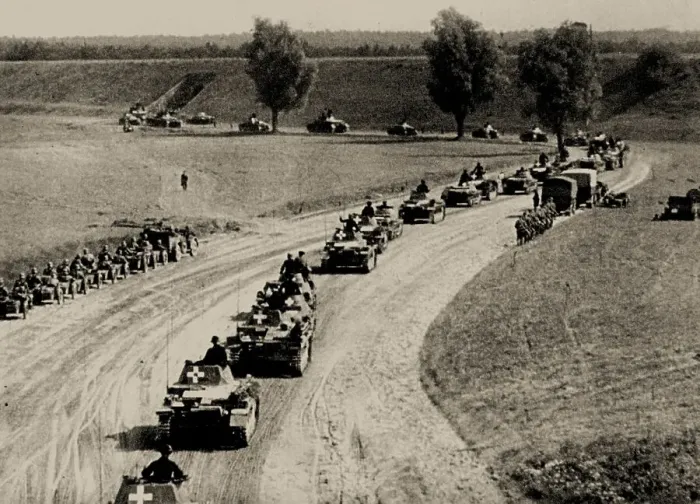 Framed Print : September 1, 1939. The Second World War begins with the German attack on Poland, 1939. Creator: Unknown photographer Framed Print : September 1, 1939. The Second World War begins with the German attack on Poland, 1939. Creator: Unknown photographer