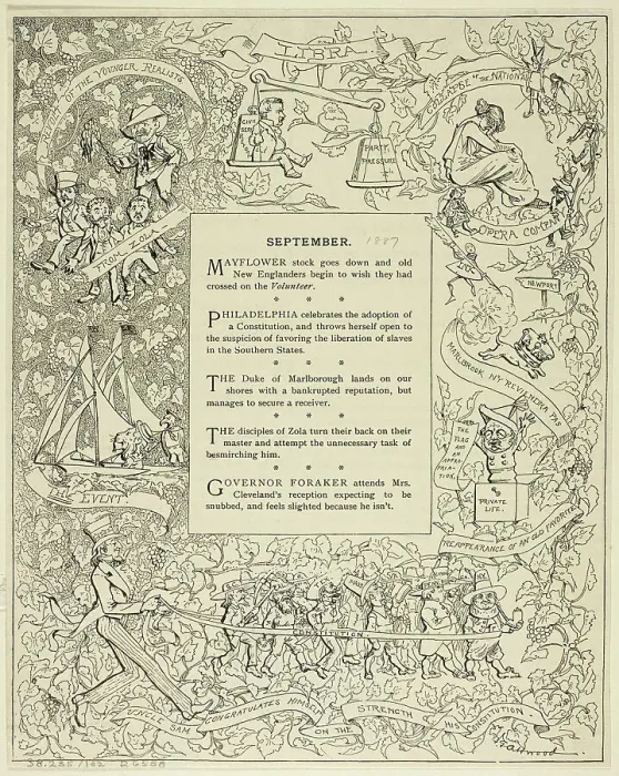 Framed Print : September, from Life, 1887. Creator: F. G. Atwood Framed Print : September, from Life, 1887. Creator: F. G. Atwood