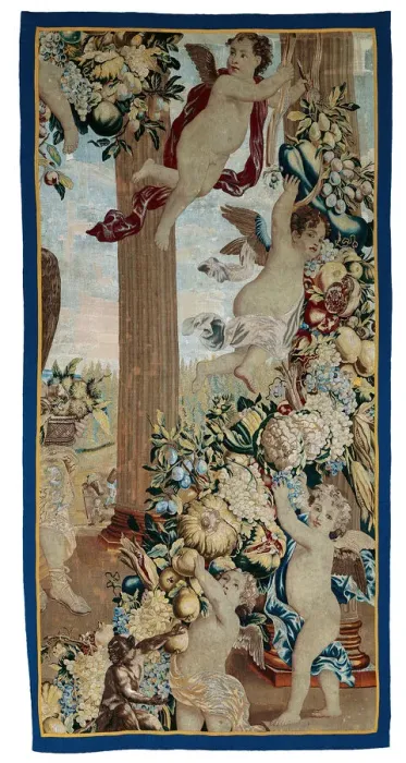 Framed Print : September and October From The Twelve Months of the Year (Fragment), Brussels, After 1675 Framed Print : September and October From The Twelve Months of the Year (Fragment), Brussels, After 1675