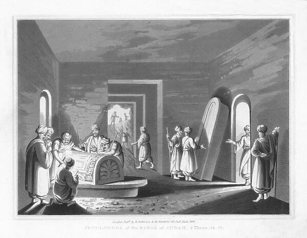 Sepulchers of the Kings of Judah. 2 Chronicles, 32. 33, 1830. Artist: J Clarke