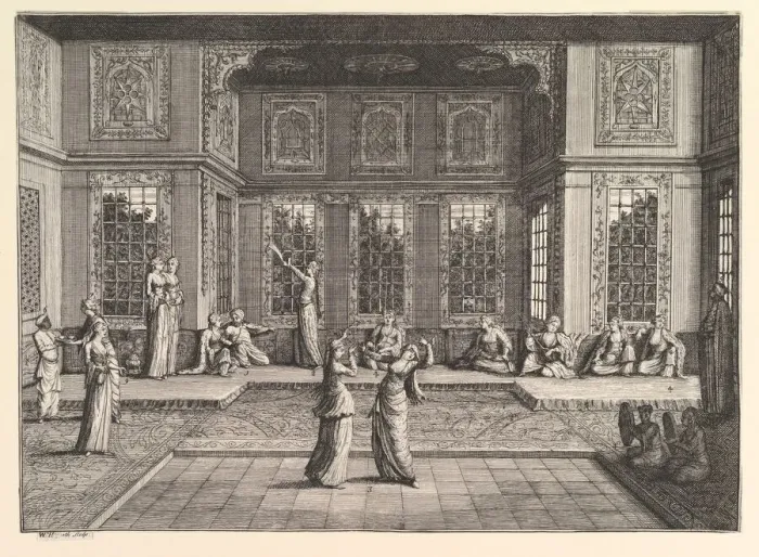 Framed Print : The Seraglio (Aubry de La Mottrayes Travels throughout Europe Framed Print : The Seraglio (Aubry de La Mottrayes Travels throughout Europe