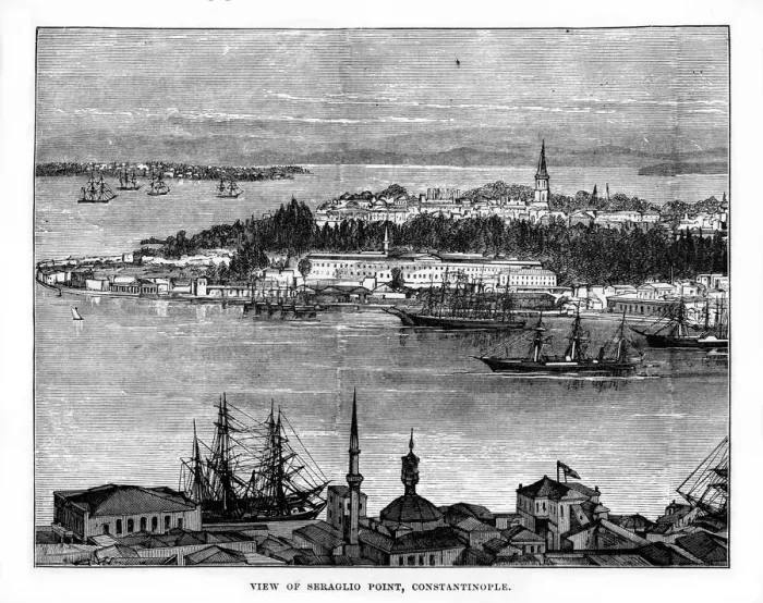 Framed Print : Seraglio Point, Constantinople, Turkey, 19th century Framed Print : Seraglio Point, Constantinople, Turkey, 19th century