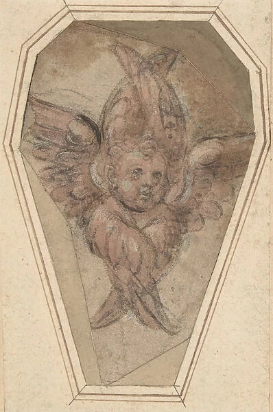 A Seraph (Cartoon for an Embroidery), 1466-1524. Creator: Raffaellino del Garbo