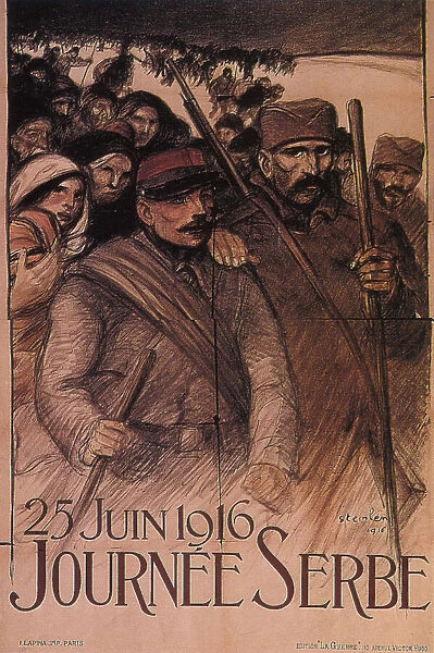 Serbia Day, 25 June 1916, 1916. Artist: Steinlen, Theophile Alexandre (1859-1923)