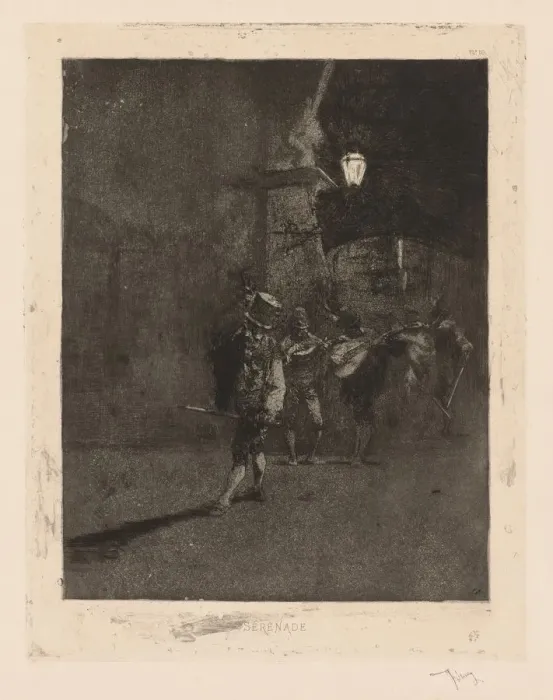 Framed Print : Serenade. Creator: Mariano Fortuny y Carbo (Spanish, 1838-1874) Framed Print : Serenade. Creator: Mariano Fortuny y Carbo (Spanish, 1838-1874)