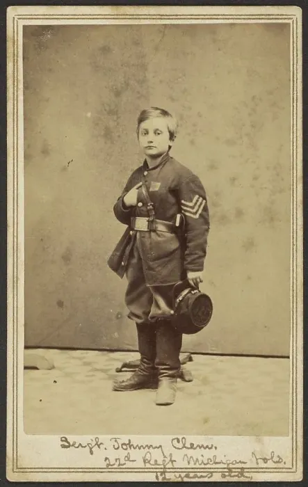 Framed Print : Sergeant Johnny Clem, 1863. Creator: Morse & Peaslee Framed Print : Sergeant Johnny Clem, 1863. Creator: Morse & Peaslee