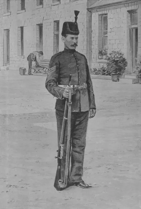 Framed Print : Sergeant, The Kings Royal Rifle Corps, c1880 Framed Print : Sergeant, The Kings Royal Rifle Corps, c1880