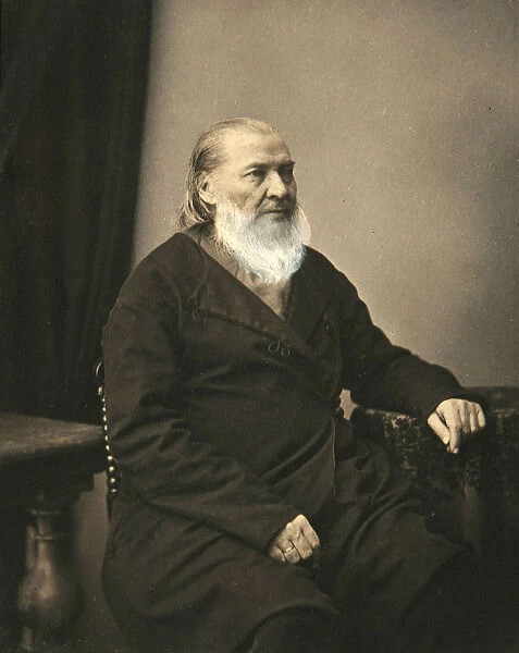 Sergei Aksakov, Russian author, 1850s. Artist: Karl August Bergner