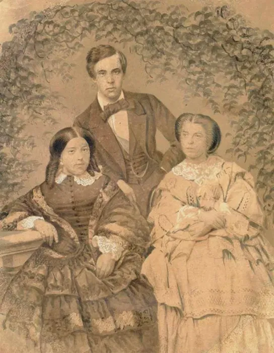 Framed Print : Sergei Mikhailovich Tretyakov with his wife Elizaveta Tretyakova and her sister Anna Alexeeva Framed Print : Sergei Mikhailovich Tretyakov with his wife Elizaveta Tretyakova and her sister Anna Alexeeva