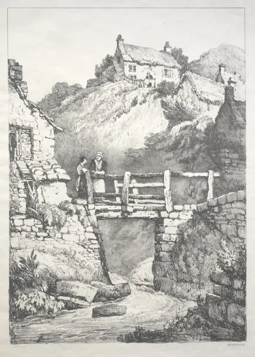Framed Print : A Series of Ancient Buildings and Rural Cottages in the North of England: Runswick, 1821 Framed Print : A Series of Ancient Buildings and Rural Cottages in the North of England: Runswick, 1821