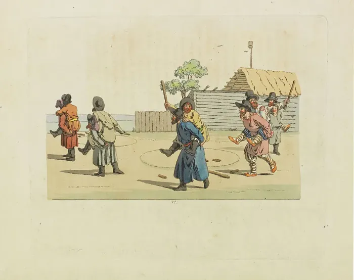 Framed Print : From the Series Games and Amusements of Russians, 1805. Creator: Geissler, Christian Gottfried Heinrich (1770-1844). From the Series Games and Amusements of Russians, 1805. Creator: Geissler, Christian Gottfried Heinrich (1770-1844)