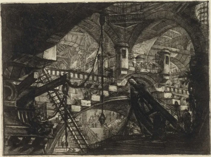 Framed Print : From the series The Imaginary Prisons (Le Carceri d Invenzione) Framed Print : From the series The Imaginary Prisons (Le Carceri d Invenzione)