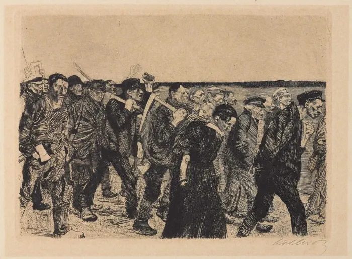 Framed Print : From the Series: Uprising of the Weavers, 1893-1897
