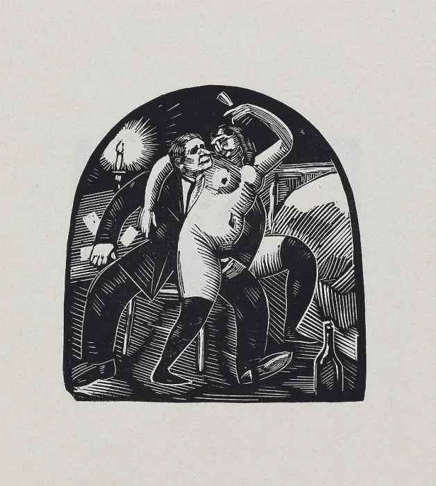 Framed Print : From the series 'Wine, women and cards', 1920. Creator: Vasyl Masyutin. From the series 'Wine, women and cards', 1920. Creator: Vasyl Masyutin Framed Print : From the series 'Wine, women and cards', 1920. Creator: Vasyl Masyutin. From the series 'Wine, women and cards', 1920. Creator: Vasyl Masyutin